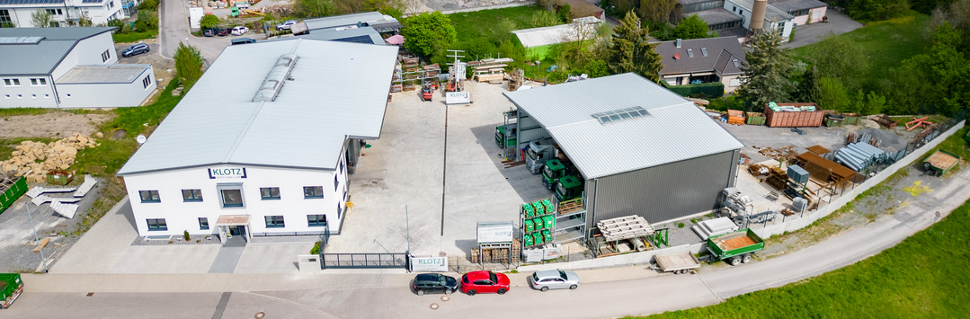 Drohnenaufnahme des Firmengeländes